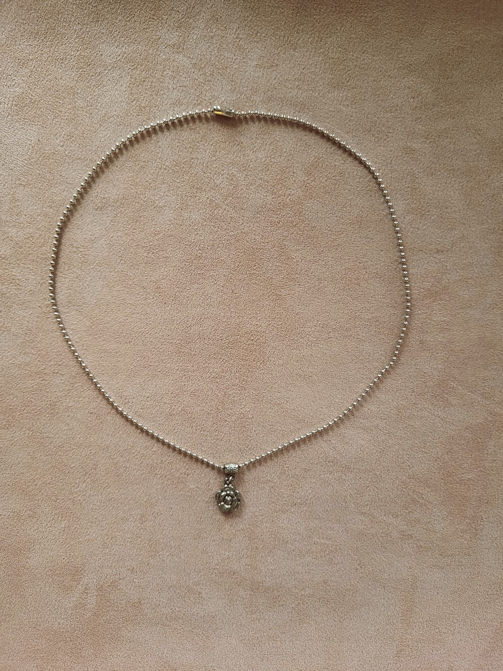 Pendant Necklace with Rose Charm